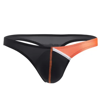 

Brand Nylon Low Rise Brief Under Wear Men Thongs String Sexy Men Underwear Panties Bikini Breathable Low Waist Briefs Underpants