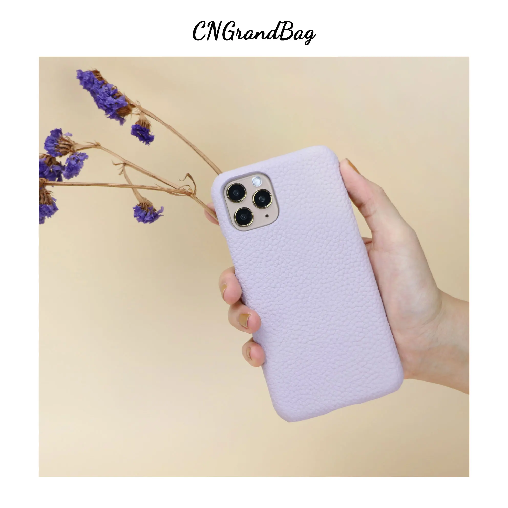 High Quality Genuine Leather Phone Case Free Shipping Grain Cowhide Leather Protective Phone Cover for iphone 11 12 Pro Max XS