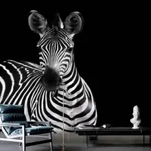 Пользовательские Настенные обои 3D абстрактные ретро ностальгические черно-белые обои Зебра фон настенная декоративная живопись