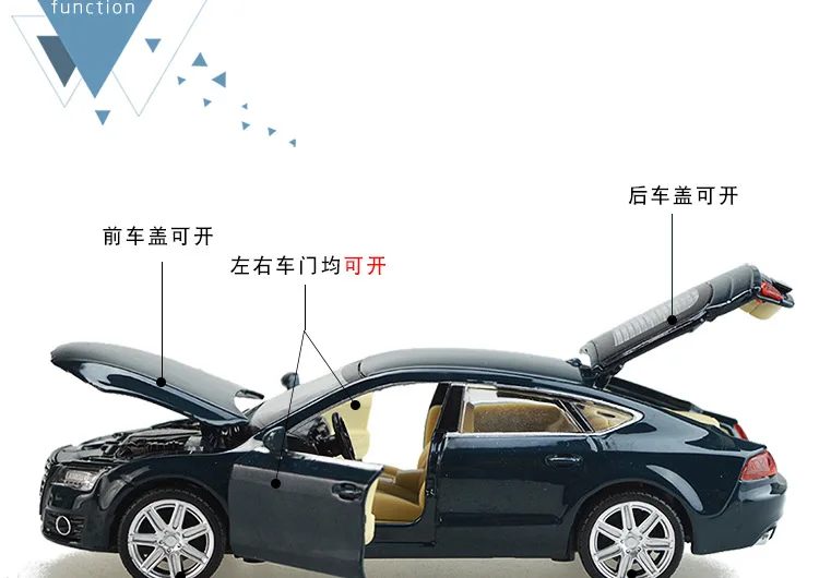 1:32 высокое моделирование Audi A7 сплав звук и светильник вытянуть назад моделирование детская игрушка подарок модель автомобиля для детей Подарки