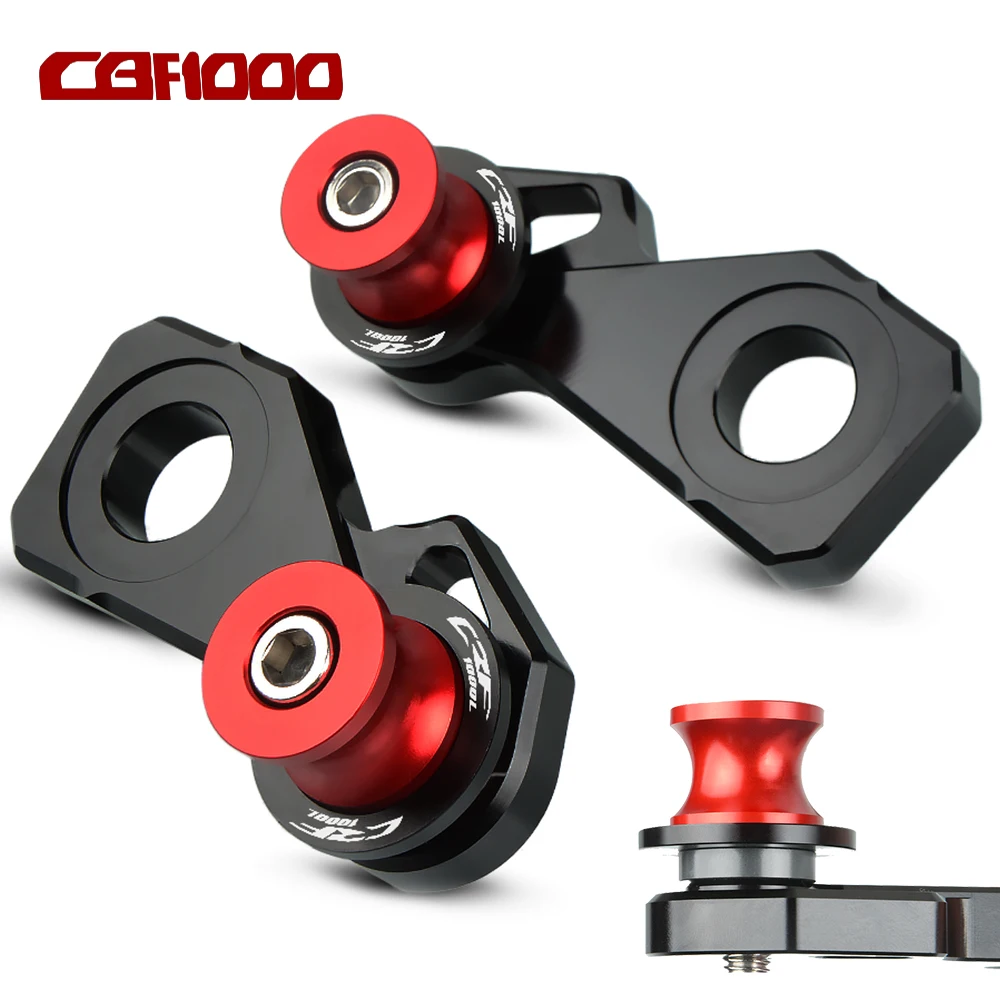 

CBF1000L LOGO Motorcycle CNC Rear Wheel Axle Stand Pick Up Hook Set For Honda CBF 100L Africa Twin ABS 2016 2017 2018 2019