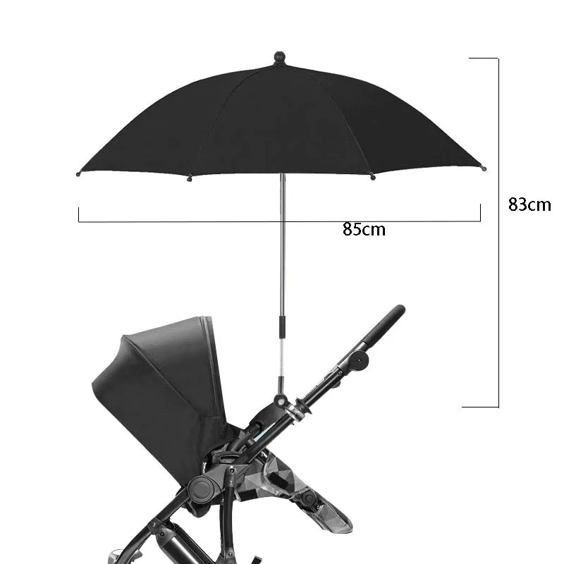 baby stroller accessories bassinet Universal Baby Stroller Folding Umbrella UV Protection Rainproof Infant Stroller Cover Umbrella 360 Degrees Adjustable Sunshade baby stroller cover for winter Baby Strollers