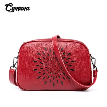 

100% Genuine Geather Bag Female 2020 Portable Messenger Bag Ladies Shoulder Bags Quality Cowhide Leather Crossbody Bag For Women