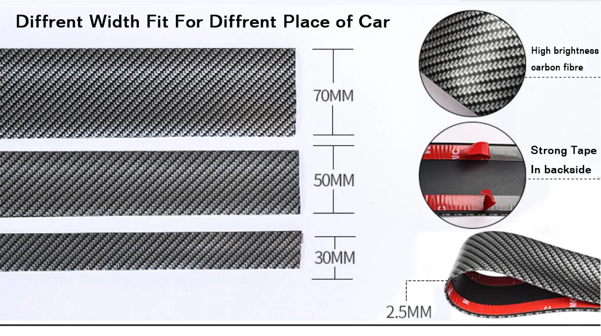 5D углеродное волокно Резина Авто Стайлинг наклейки на порог протектор для KIA Rio Honda BMW VOLVO OPEL peugeot аксессуары для Skoda