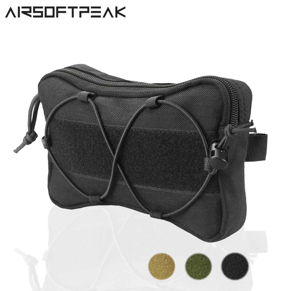 Bolsa táctica EDC 1000D, bolso MOLLE de utilidad para deportes al aire libre, riñonera, paquete de billetera, Estuche de transporte para teléfono móvil