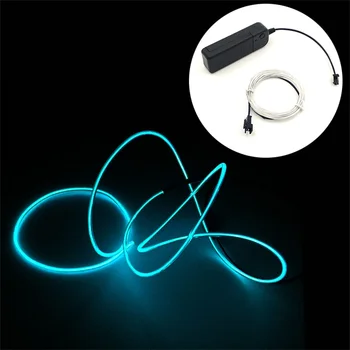 

7 Colors 1M Light String Car Decoration Cold Light Strip DIY Luminous Clothing Shoes Home Decoration Lamps Strip New