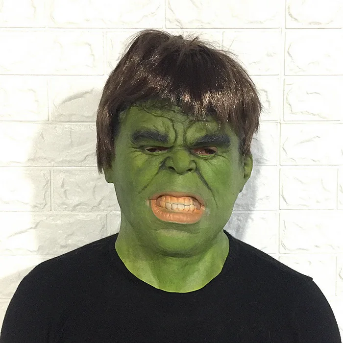 Фильм ужасов Маскарадная маска на Хэллоуин Черный Леопард Бэтмен Костюм танцевальный реквизит ночной король инопланетянин Стивен Кинг это Джокер маски - Цвет: Hulk
