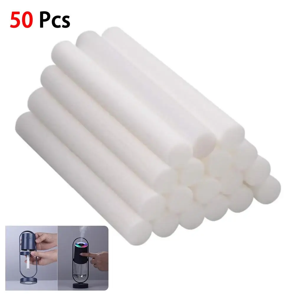 

50pcs 0.8*7.5cm Humidifier Filter Replacement Cotton Sponge Stick for Usb Humidifier Aroma Diffuser Mist Maker Air Humidifier