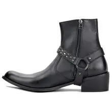Г., демисезонные ботинки мужские ботинки в стиле панк натуральная кожа дизайнерские модные ботильоны ботинки челси Мужская обувь ручной работы