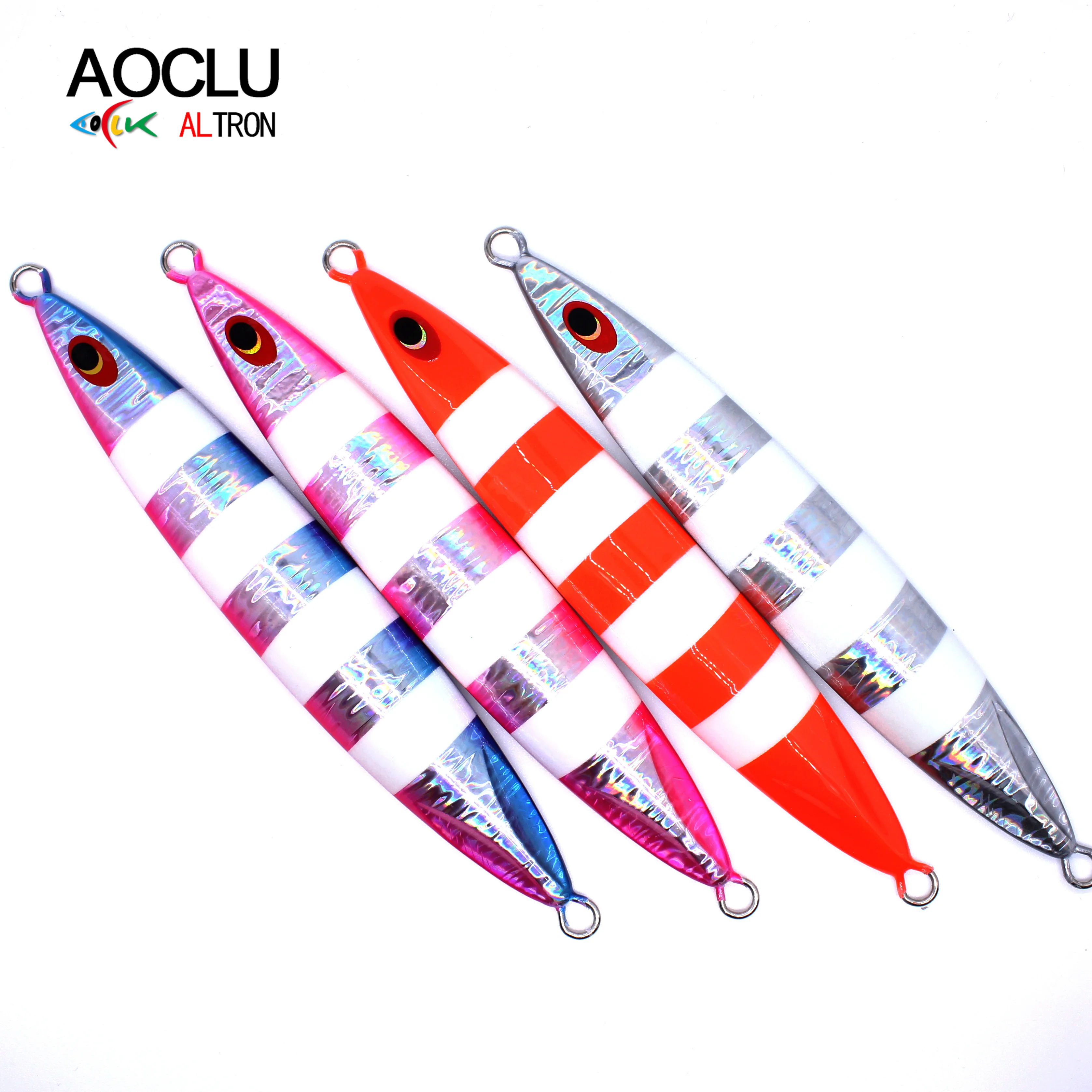 

AOCLU Metal Jig Deep Sea Jigging Lure 200g 300g Silver Hard Bait Sinking Stick Fishing Lures Bass Fresh Salt Water Casting