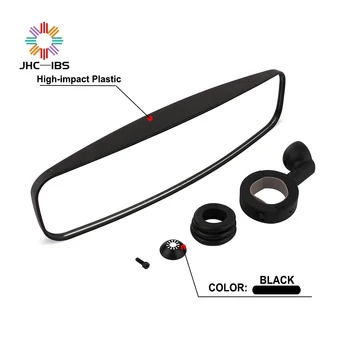 

Motorcycle 1.75" Black Rearview Mirrors Rear View Mirror Clamp Set For UTV POLARIS RZR XP 1000 900 800 570 RZR 4 Arctic Cat