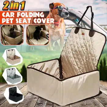 

2 in 1 Car Pet Booster Seat & Front Seat Cover Foldable Anti-Slip Waterproof Safe Multifunctional Folding Car Seat Cover