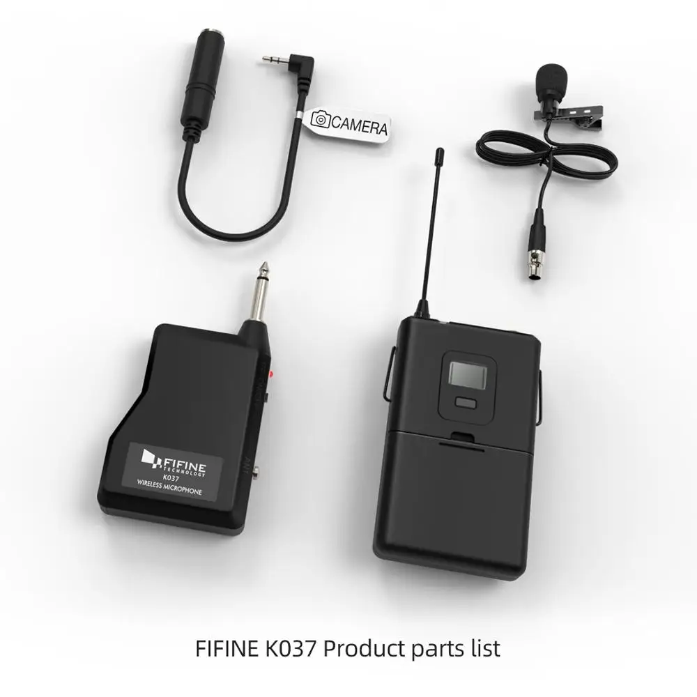 FIFINE K037 Amplificateur de voix microphone avec micro-cravate sans fil et  segment sans fil - Cdiscount TV Son Photo