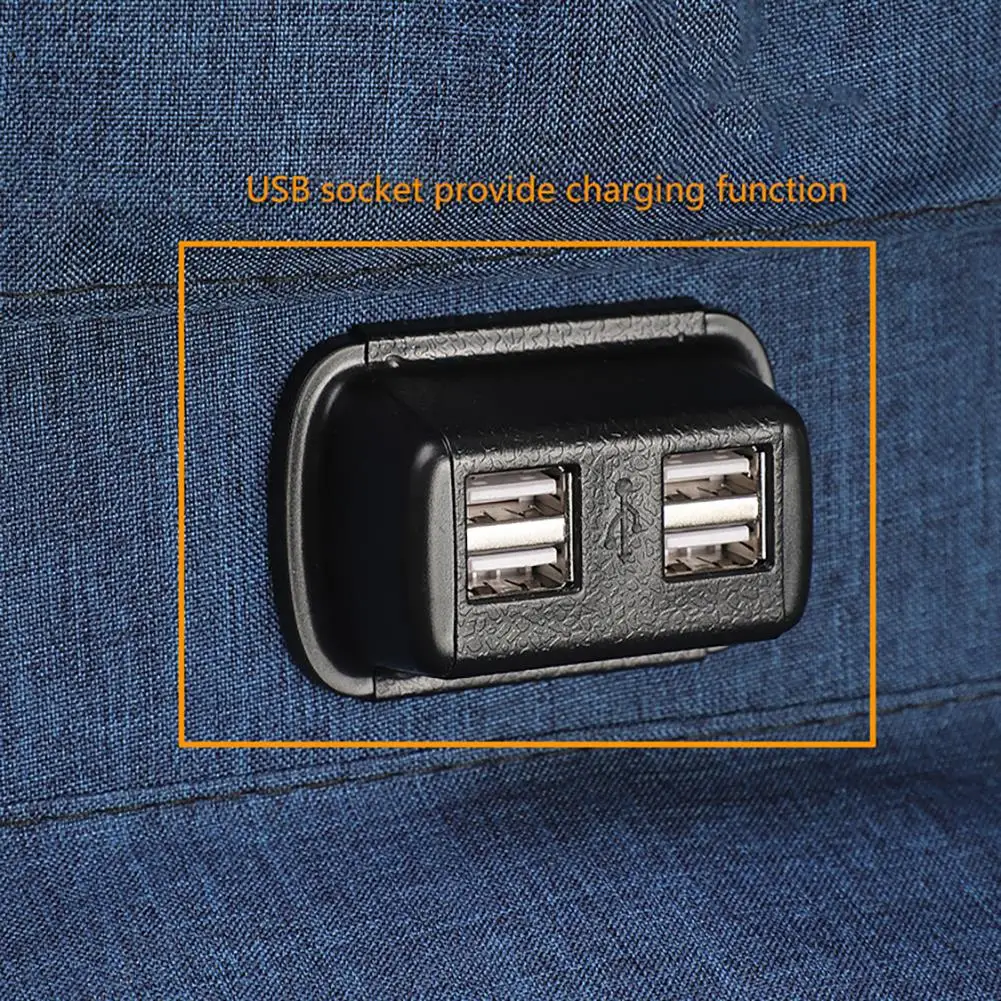 Автомобильная сумка на спинку кресла Органайзер 4 USB зарядное устройство для путешествий многофункциональная карманная Укладка Уборка столов контейнер автомобильный Стайлинг