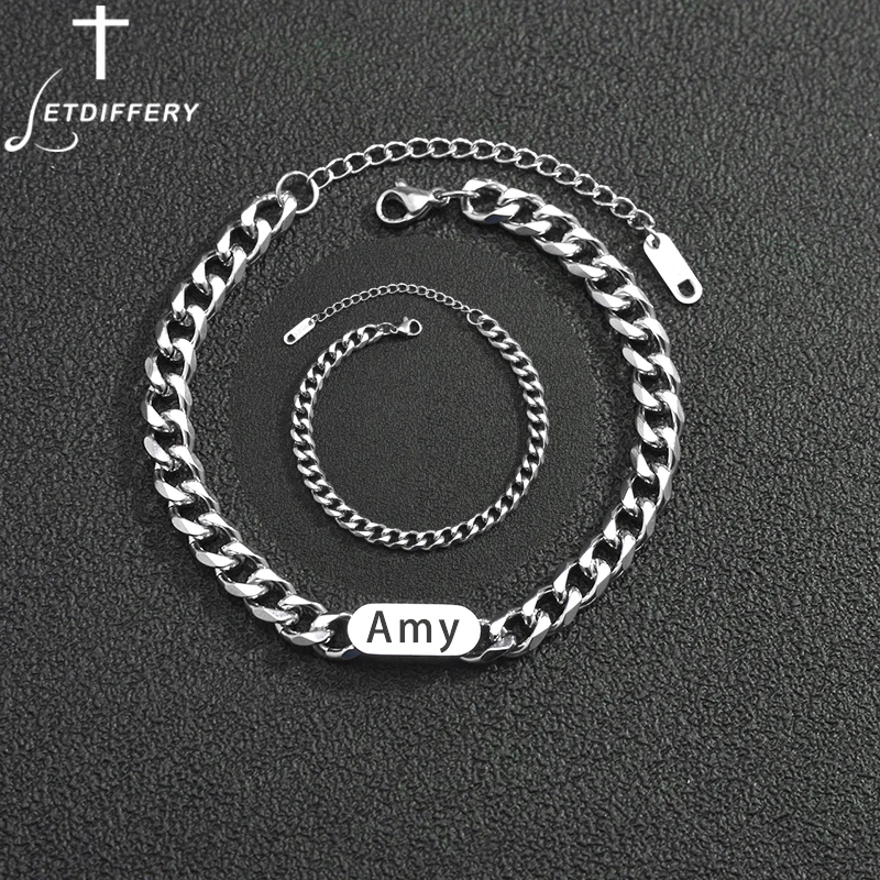 

Letdiffery Customized Name Square Bracelet for Girls Stainless Steel Laser Engrave Letter Bangle Anniversary Birthday Jewely