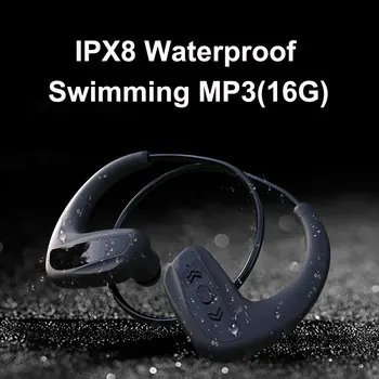 

IPX8 Waterproof HiFi Mp3 Player Bluetooth V5.0 Swimming Sport Earphones 16G Music Memory Diving Running Outdoor Headphone