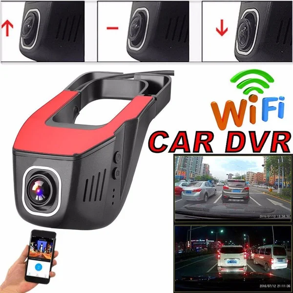 

1080P HD Hidden WiFi Car DVR Camera Wireless Video Recorder Dash G-Sensor Loop Recording With Charging Cable Free Shipping