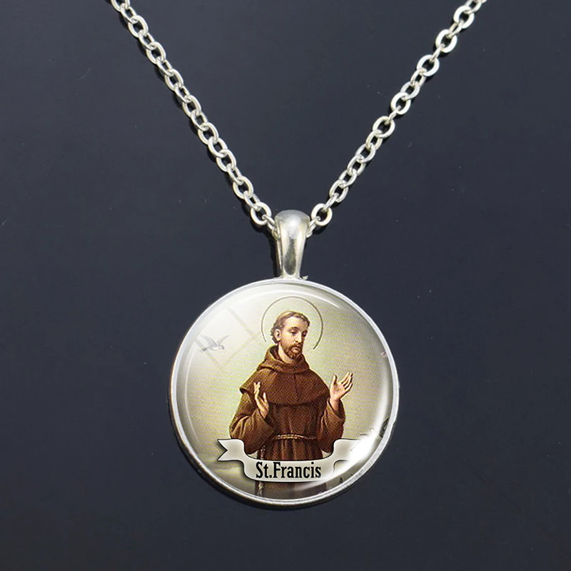 Религиозное ожерелье 12 Saint Francis Clare Therese Jude Paul Anthony Padua Patrick Michael Rose Joseph