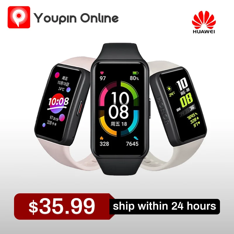 Huawei Honor Band 6 SpO2 Smart Wristband 1st Full Screen 1.47