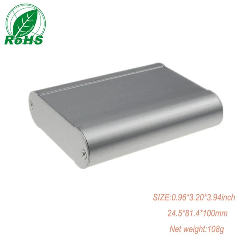 Aluminum Amplifier Chassis HIFI Vacuum Tube Electronic Shell Instrument Enclosure 24.5*81.4*100mm | Обустройство дома