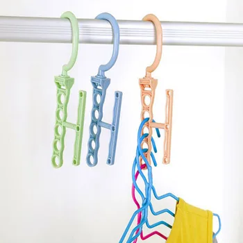 

Mnycxen organizer 5Hole Space Magic Hook Hanger Closet Organizer Space Save Practical organizer органайзер free deliveryD5