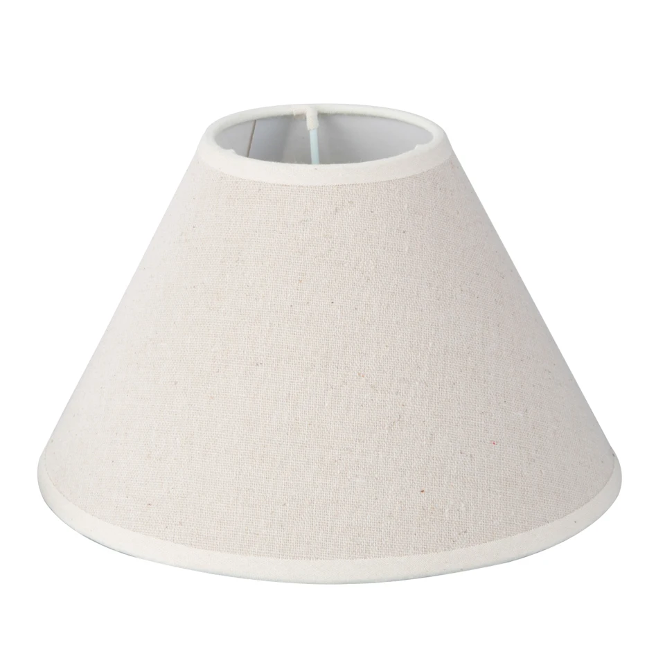 OuXean E14 E12 Chandelier Lampshade Hardback Candle Cotton Linen Lampshade 8 Inch Set of 4 for Wall Lamp Pedent Light Table Lamp