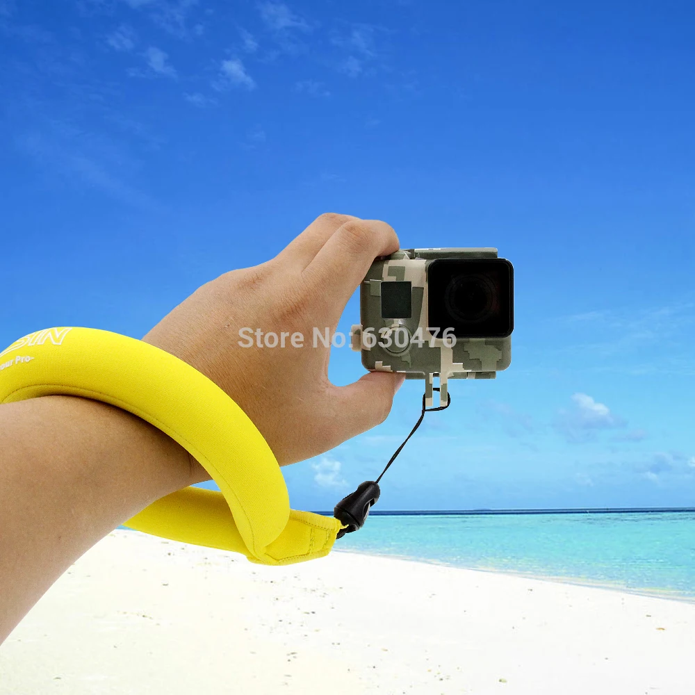TELESIN 2 шт плавающий Ремешок Желтый Зеленый для GoPro Xiaomi YI DJI Osmo Action eken SOOCOO экшн-камеры для плавания и дайвинга