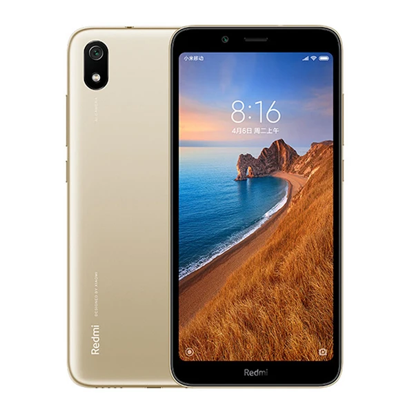 Xiaomi Redmi 7A 7 32 Гб Встроенная память 2 Гб Оперативная память 5,4" Snapdargon 439 четрыре ядра, мобильный телефон, 4000 мА/ч, Батарея 13MP Камера смартфон - Цвет: Gold