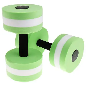 

EVA Watersport Dumbbell for Fitness Water aerobics Swimming exercise Green-ABLD