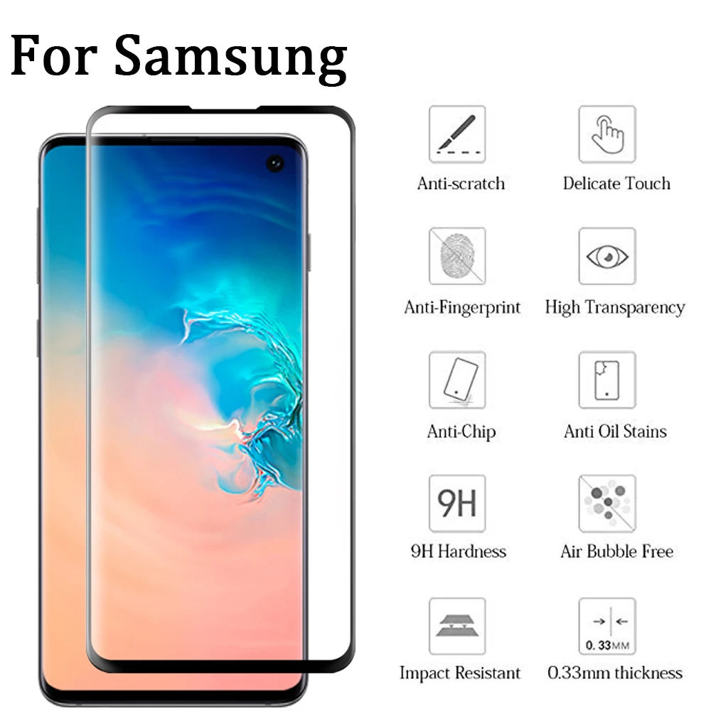 Полный Экран Защитная пленка для samsung Galaxy A30 A50 A70 A20E A30S A50S A20E защитная пленка из закаленного стекла для samsung S10e