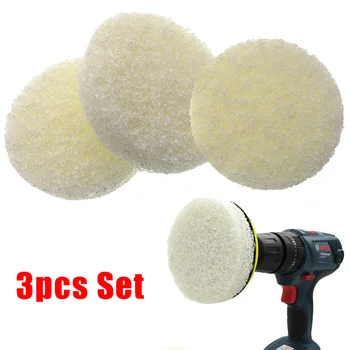 

3pcs Power Scrub Drill Pad Scouring Burrs Remover Kitchen Bathroom Cleaning Kit