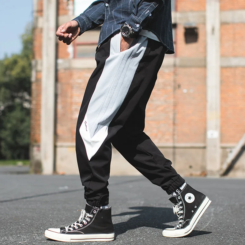 

2020 Spring Main Push Large Size Japanese-style Exterior Webbing Embroidered Gymnastic Pants M-5x Hk68-