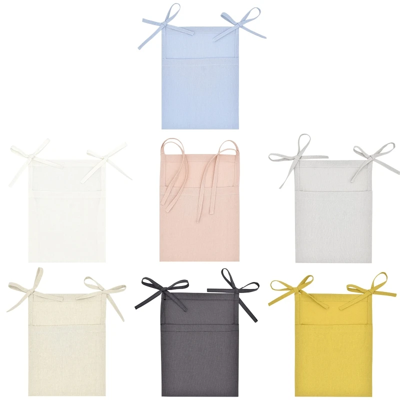 

Baby Bedside Storage Bag Crib Organizer Tissue Diaper Nappy Toys Holder Pocket for Infant Essentials G99C