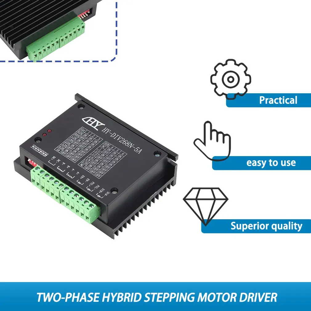 Новое поступление Профессиональный одноосный TB6600 0,2-5A двухфазный гибридный шаговый двигатель контроллер 50 В постоянного тока для ЧПУ