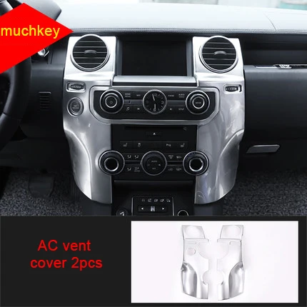 

For Land Rover discovery 4 2010-2016 chrome central AC vent cover 2pcs