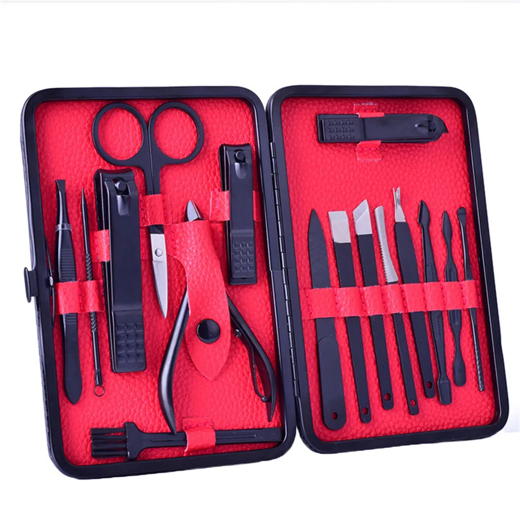 1 набор из нержавеющей стали пинцет ногти искусство клипер ножницы пинцет нож маникюрный резак дизайн ногтей педикюр инструменты для маникюра# Zer