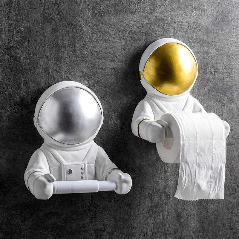 

WHYOU 1piece Astronaut Tissue Box Holder Toilet Decoration Gift Home Decoration