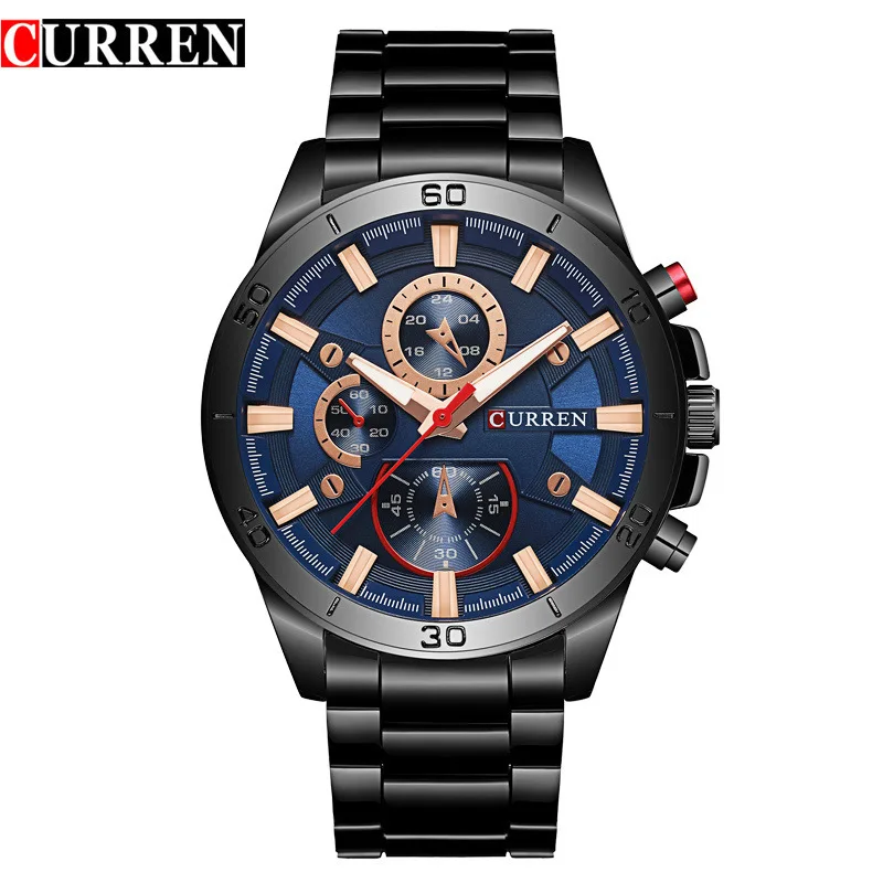 

Curren Men's Watches Douyin Hot Selling Men Steel Belt Sports Watch Fashion Waterproof MEN'S Watch