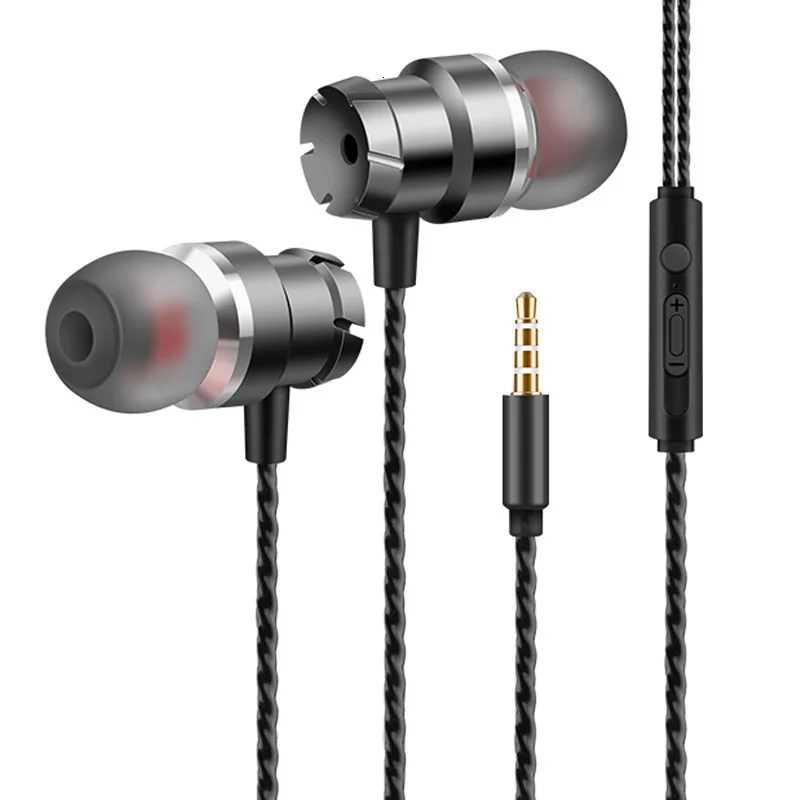 

HiFi Sport Headphones In Ear Wired Control Noise Cancellation Earphone Headset Stereo Music Gaming Earbuds For Huawei Xiaomi Ew#