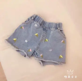 

2020 new wholesale girls denim shorts summer fashion girls shorts 1-6t F22