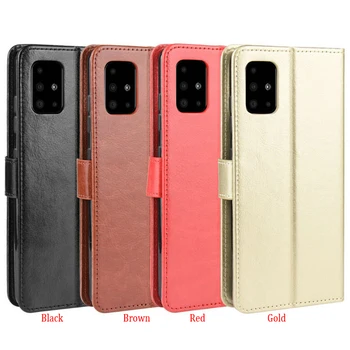 

50pcs/lot For Galaxy S20 Ultra S20 Plus Crazy Horse Retro Card Slots Stand Book Style Leather Case For Samsung Galaxy A51 A71