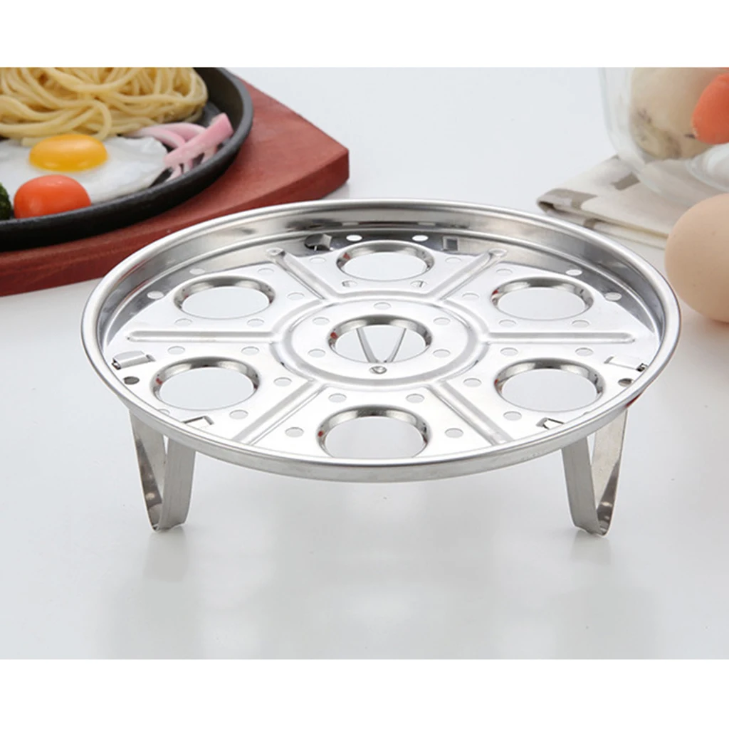 Kitchen Egg Steamer Rack Pot Steamer Steaming Tray Stand Stainless 6cm 8cm