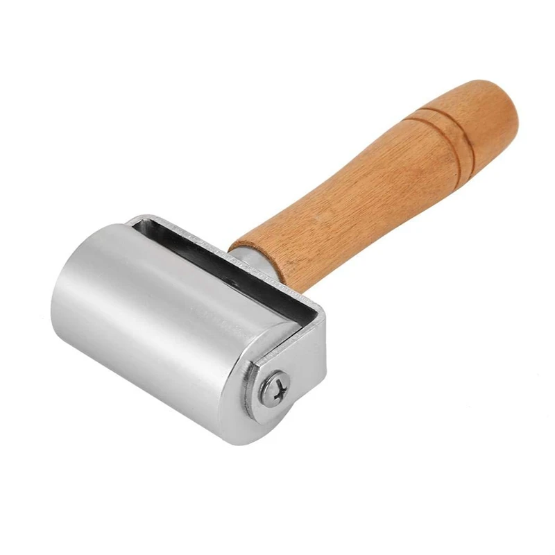 ELEG-Leather ролик для прессования краев кожаный краев ручной работы деревянная ручка углеродистая сталь кожа роликовый инструмент