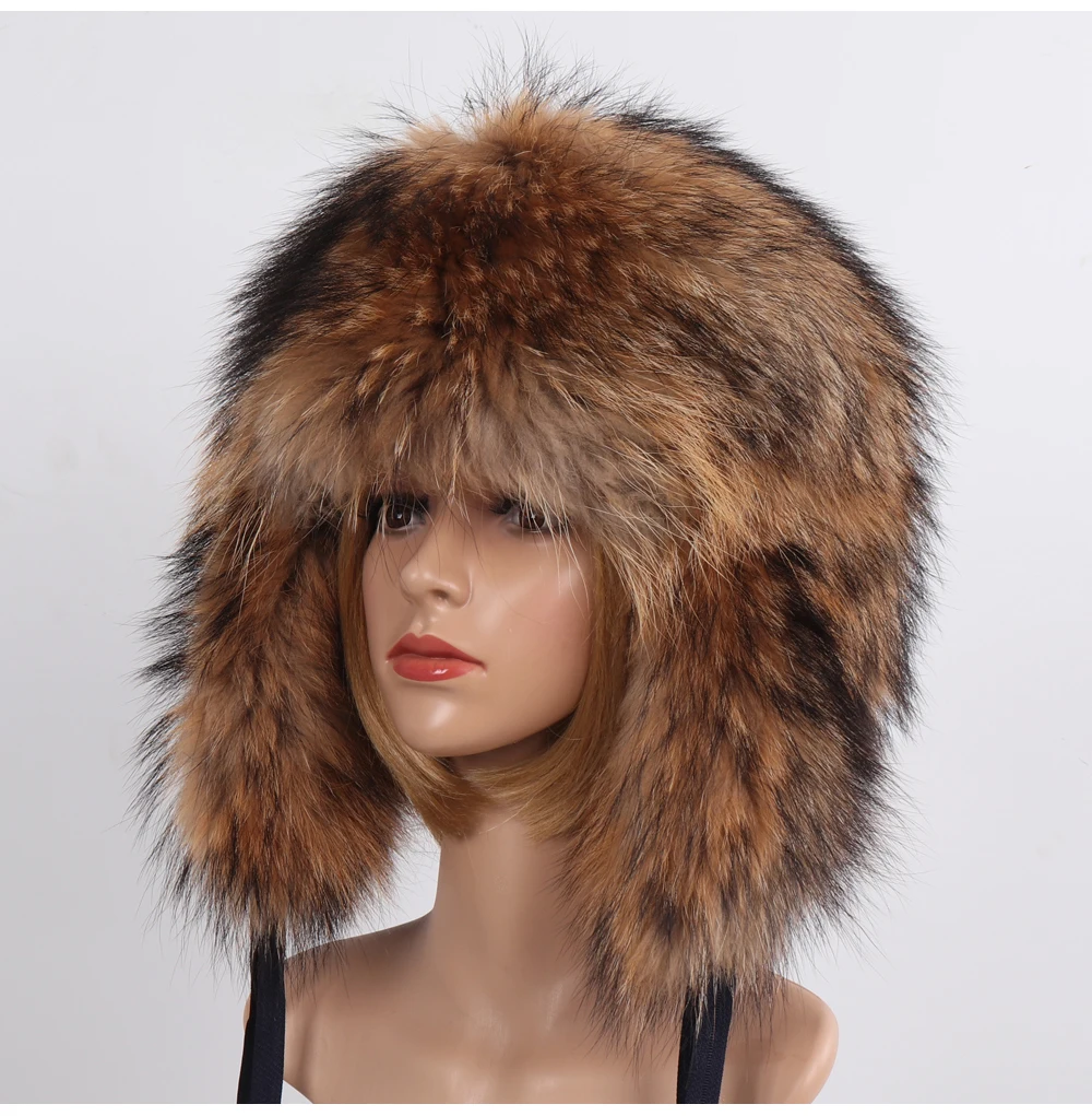 mad bomber trapper hat Unisex Wholeskin Real Fox Fur Bomber Hats Men&Women Warm Fluffy Natural Fox Fur Hat Full Pelt Winter Man&Woman Genuine Fur Caps bomber trapper hat