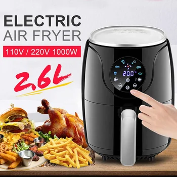 

2.6L Multifunction Air Fryer Chicken Oil free Air Fryer Health Fryer Cooker Oven Low Fat Smart Touch LCD Electric Deep Airfryer