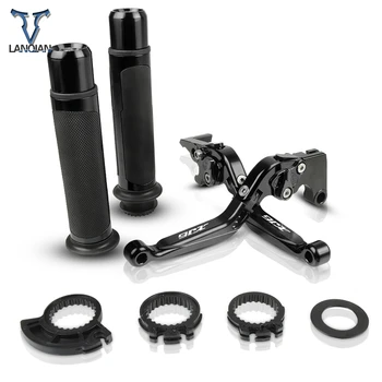 

Motorcycle Accessories CNC Adjustable Brake Clutch Levers And Handle Grips With LOGO For YAMAHA XJ6 N XJ6 2009 10-2015