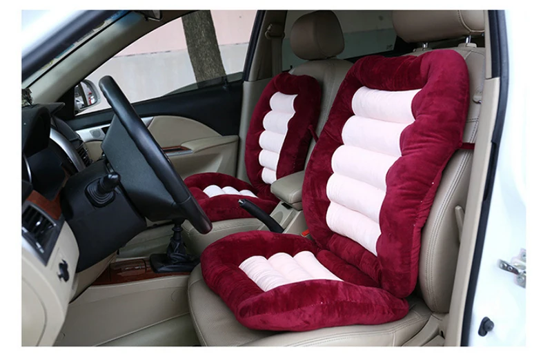 Зимняя теплая подушка на спинку стула, подушка для автомобильного плюшевого дивана, офисного кресла, подушка для садового кресла, подушка на стул