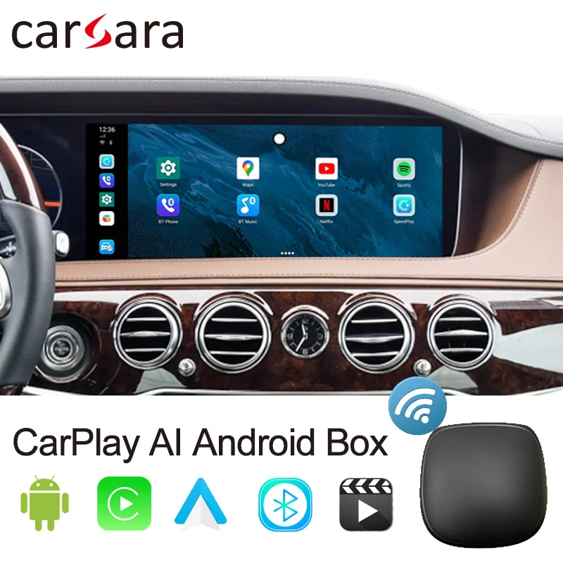 

Модуль AI Android CarPlay, беспроводная коробка, мультимедийное устройство для проекции автомобильного экрана телефона, подключи и работай с портом Type C