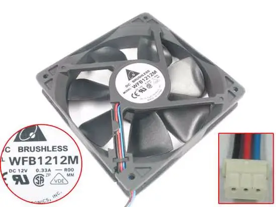 

Серверный охлаждающий вентилятор Delta Electronics WFB1212M R00, 12 В постоянного тока, 120 A, 120x25 мм
