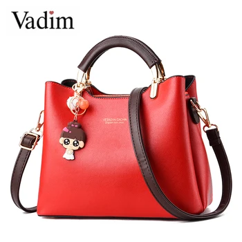 

Vadim Luxury Handbags Women Bucket Bag Shoulder Designer Ladies Messenger Bags Crossbody Female Hand Bag Rivet Bolsos Feminina